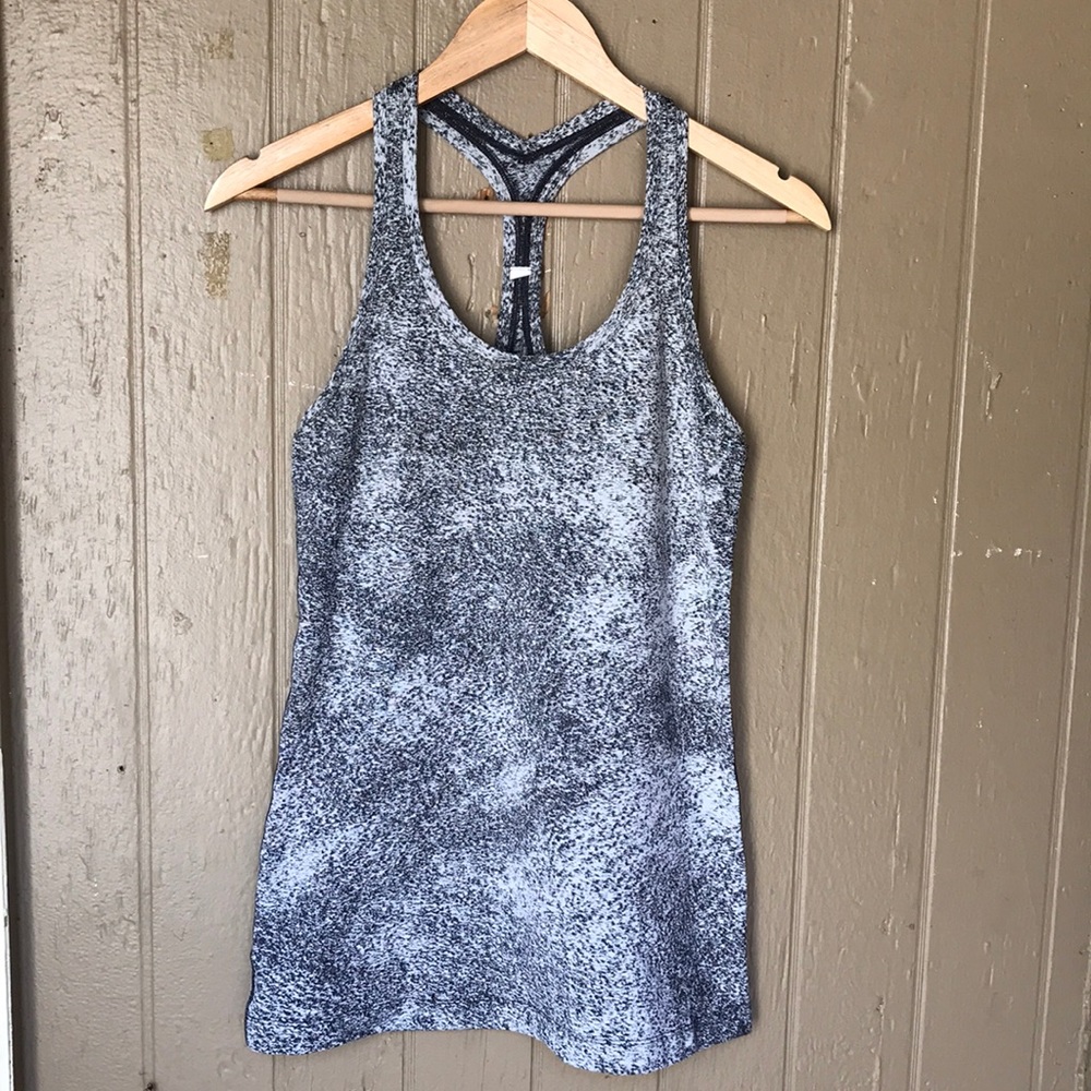 lululemon athletica Black and White Muscle Tee